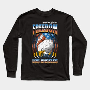 Eagle Freedom Vintage Tattoo Long Sleeve T-Shirt